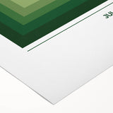 Bohemian Wall Art | Bauhaus Green Square Gradient Canvas | Eclectic Print