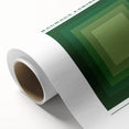 Bohemian Wall Art | Bauhaus Green Square Gradient Canvas | Eclectic Print