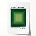 Bohemian Wall Art | Bauhaus Green Square Gradient Canvas | Eclectic Print