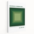 Bohemian Wall Art | Bauhaus Green Square Gradient Canvas | Eclectic Print