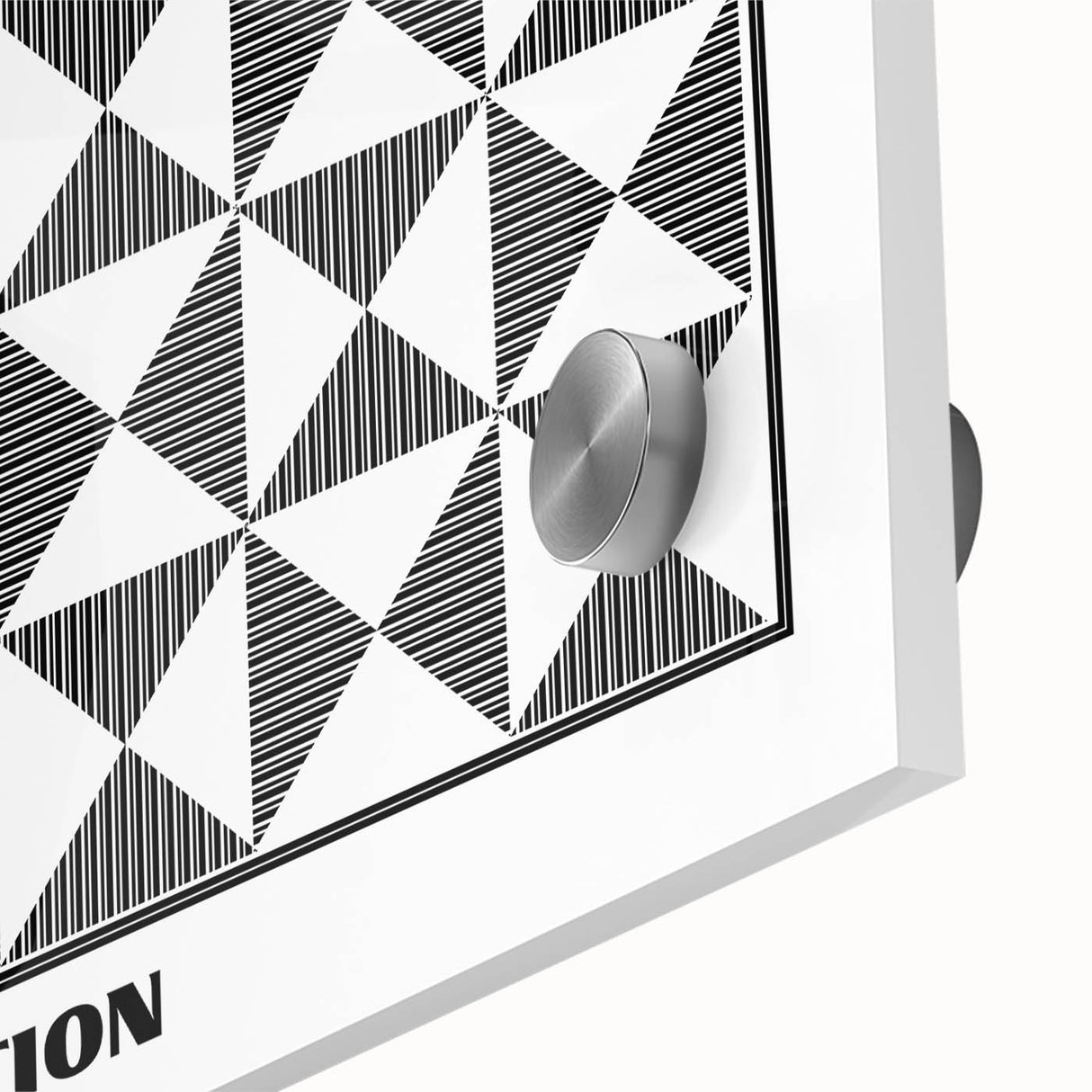 Bohemian Wall Art | Black & White Geometric Boho Canvas Print