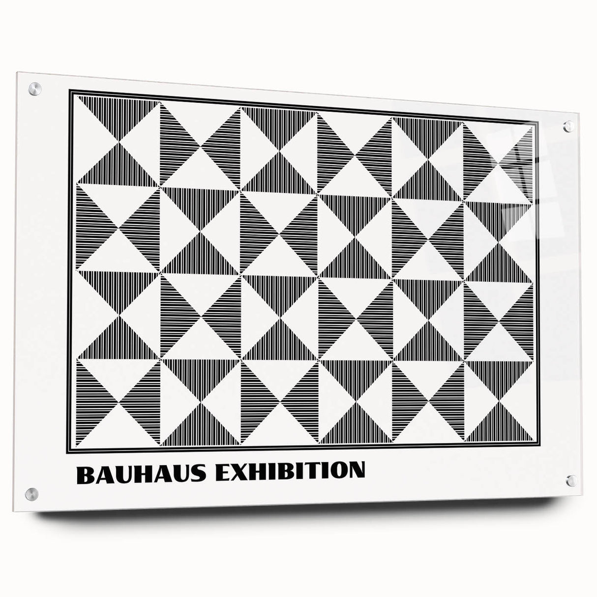 Bohemian Wall Art | Black & White Geometric Boho Canvas Print