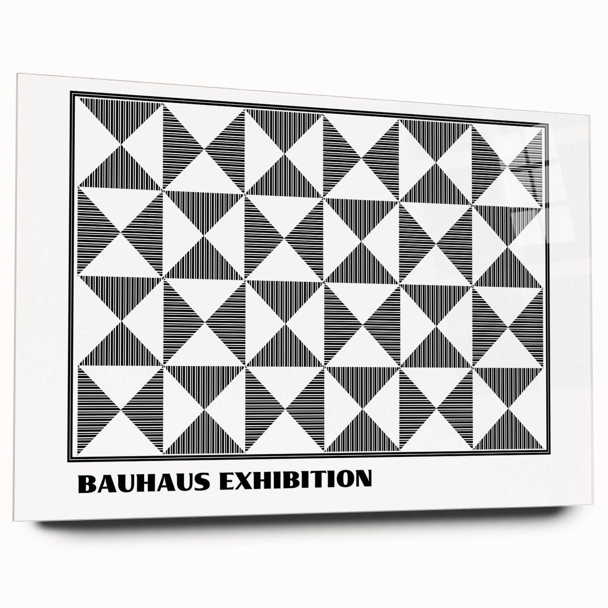Bohemian Wall Art | Black & White Geometric Boho Canvas Print