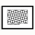 Bohemian Wall Art | Black & White Geometric Boho Canvas Print