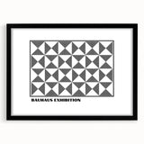 Bohemian Wall Art | Black & White Geometric Boho Canvas Print