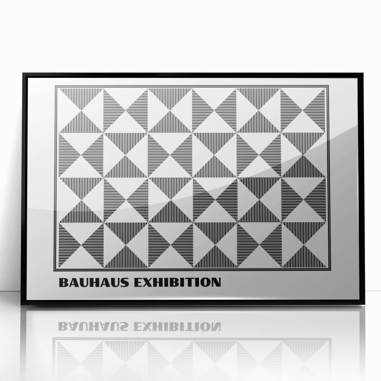 Bohemian Wall Art | Black & White Geometric Boho Canvas Print