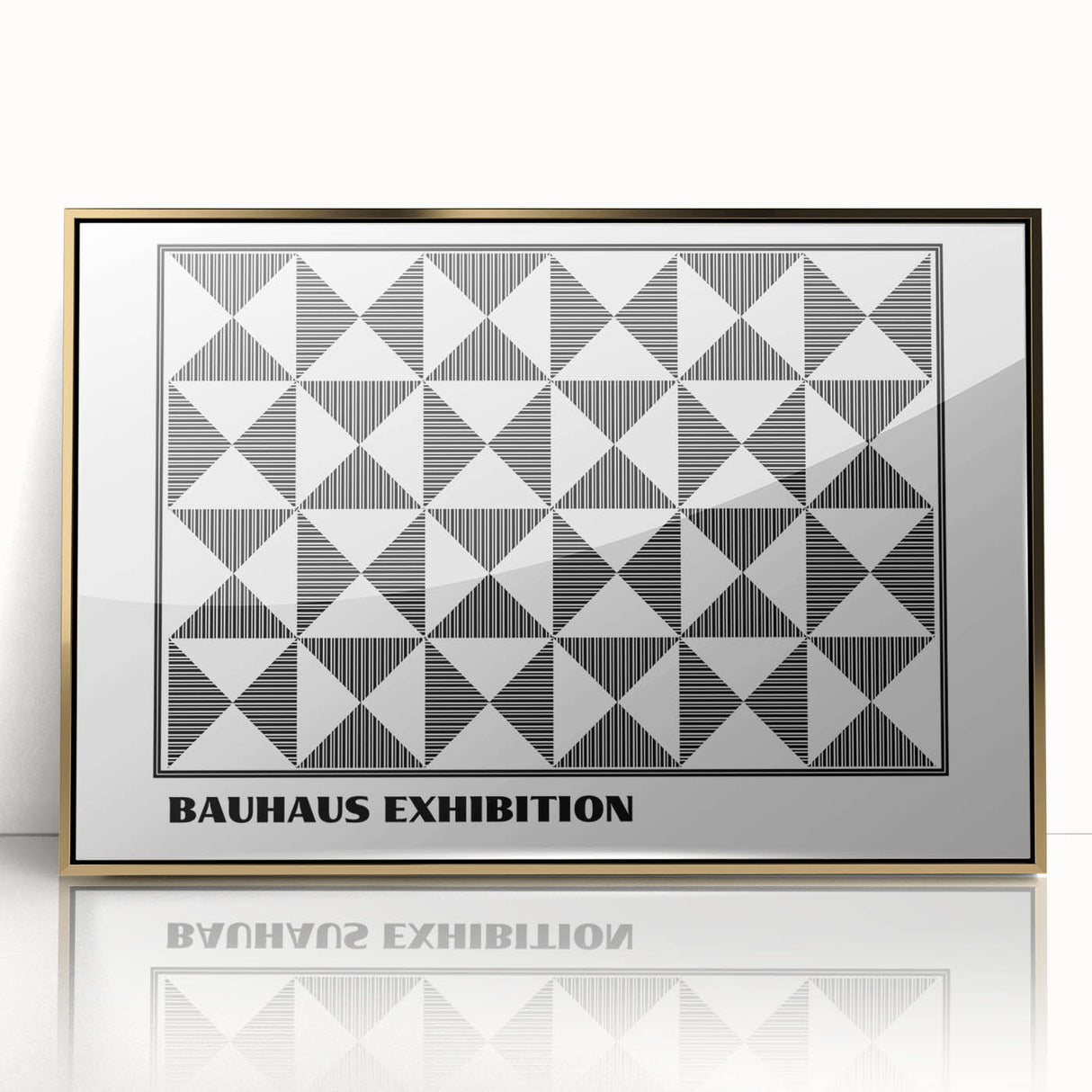 Bohemian Wall Art | Black & White Geometric Boho Canvas Print