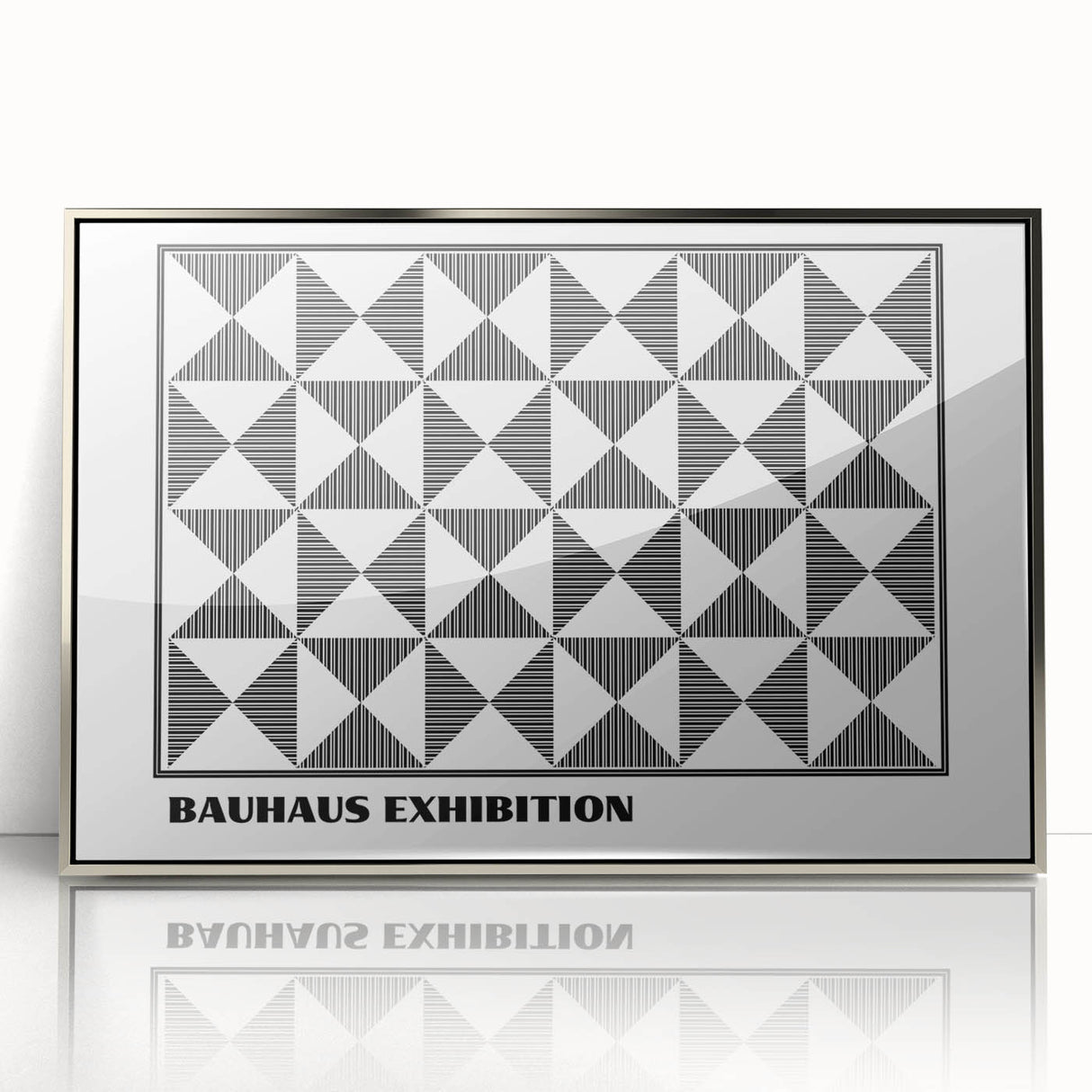 Bohemian Wall Art | Black & White Geometric Boho Canvas Print