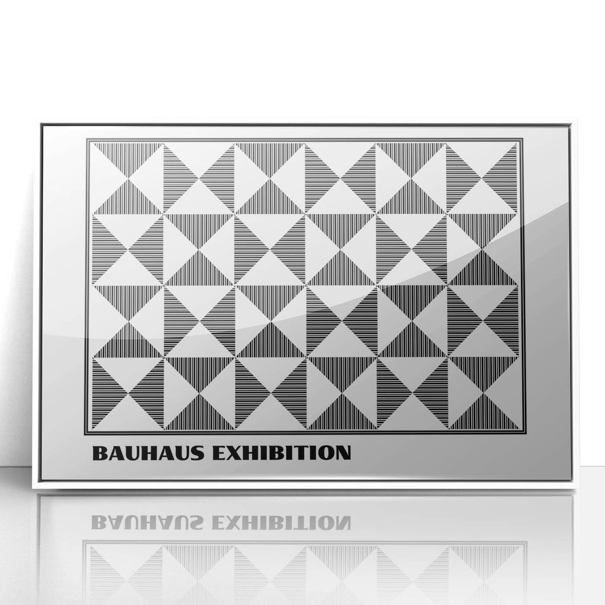 Bohemian Wall Art | Black & White Geometric Boho Canvas Print