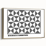 Bohemian Wall Art | Black & White Geometric Boho Canvas Print