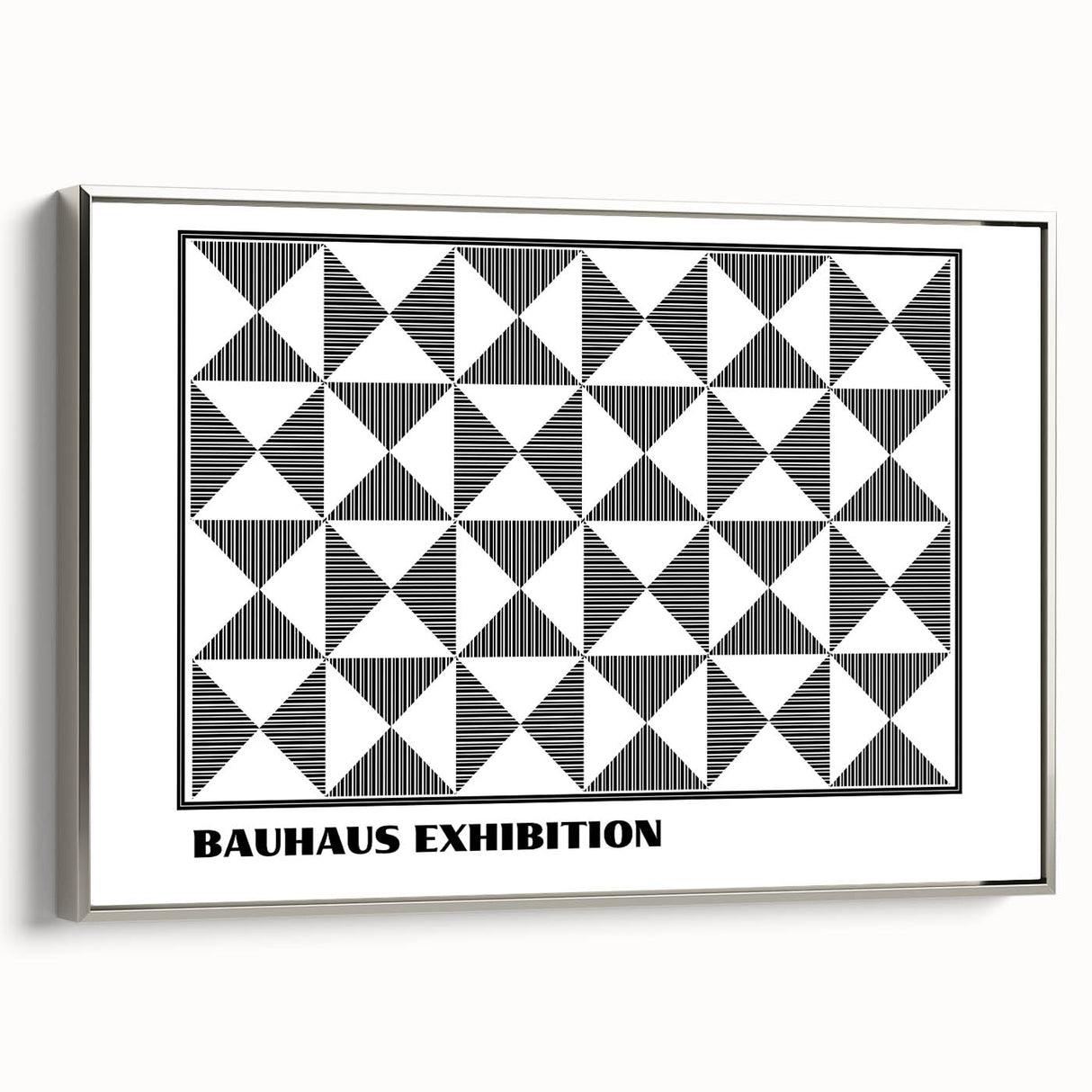 Bohemian Wall Art | Black & White Geometric Boho Canvas Print