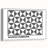 Bohemian Wall Art | Black & White Geometric Boho Canvas Print