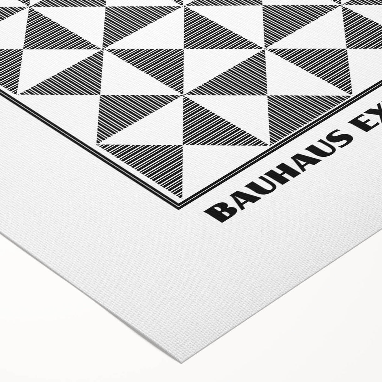 Bohemian Wall Art | Black & White Geometric Boho Canvas Print