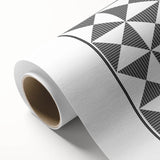 Bohemian Wall Art | Black & White Geometric Boho Canvas Print
