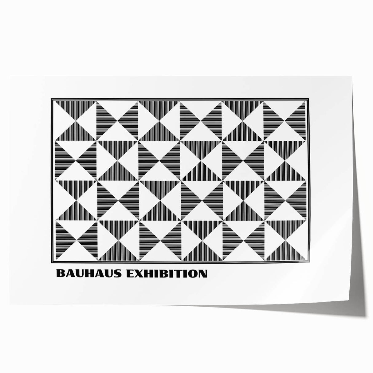 Bohemian Wall Art | Black & White Geometric Boho Canvas Print