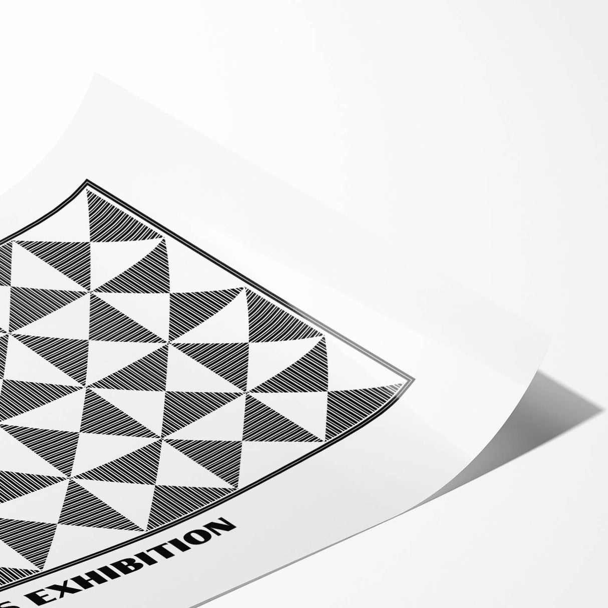 Bohemian Wall Art | Black & White Geometric Boho Canvas Print