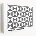 Bohemian Wall Art | Black & White Geometric Boho Canvas Print