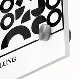 Bohemian Wall Art | Black & White Circular Geometric Boho Canvas Print