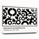 Bohemian Wall Art | Black & White Circular Geometric Boho Canvas Print