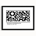 Bohemian Wall Art | Black & White Circular Geometric Boho Canvas Print