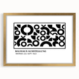 Bohemian Wall Art | Black & White Circular Geometric Boho Canvas Print