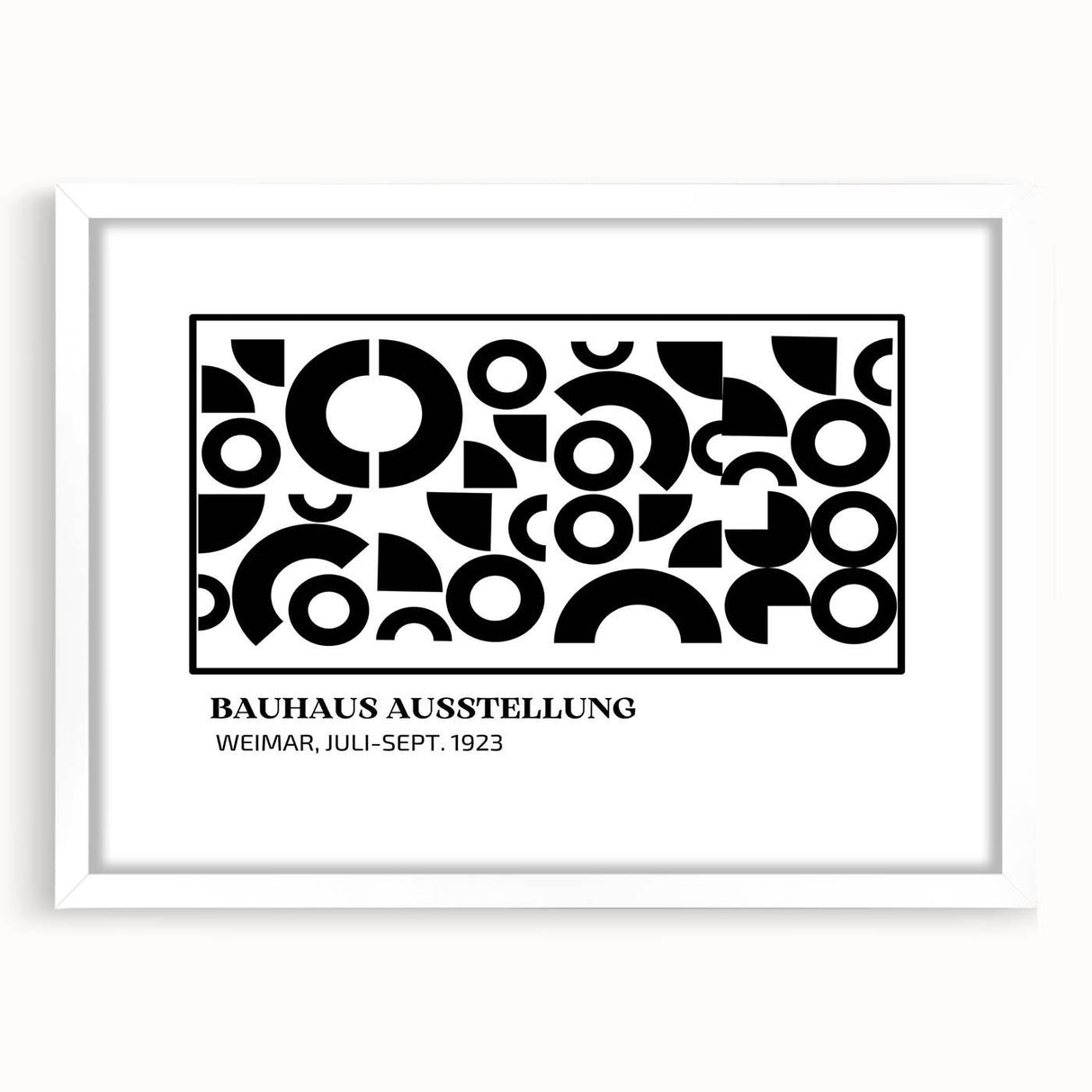 Bohemian Wall Art | Black & White Circular Geometric Boho Canvas Print