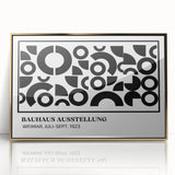 Bohemian Wall Art | Black & White Circular Geometric Boho Canvas Print