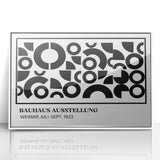 Bohemian Wall Art | Black & White Circular Geometric Boho Canvas Print