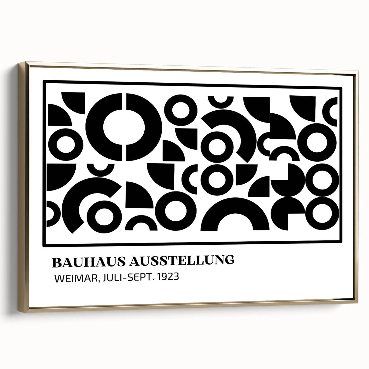 Bohemian Wall Art | Black & White Circular Geometric Boho Canvas Print