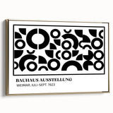 Bohemian Wall Art | Black & White Circular Geometric Boho Canvas Print