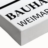 Bohemian Wall Art | Black & White Circular Geometric Boho Canvas Print