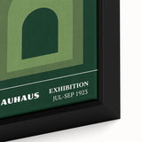 Bohemian Wall Art | Bauhaus Green Arch Gradient Canvas | Eclectic Print