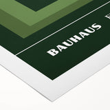 Bohemian Wall Art | Bauhaus Green Arch Gradient Canvas | Eclectic Print