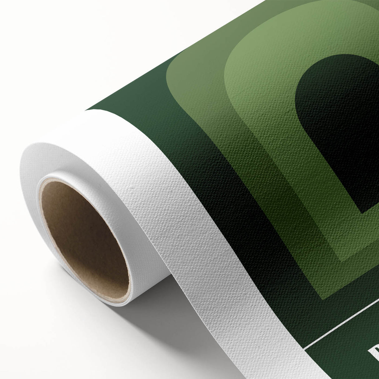 Bohemian Wall Art | Bauhaus Green Arch Gradient Canvas | Eclectic Print