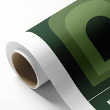 Bohemian Wall Art | Bauhaus Green Arch Gradient Canvas | Eclectic Print