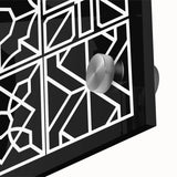 Bohemian Wall Art | Intricate Black & White Geometric Boho Canvas Print