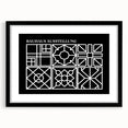 Bohemian Wall Art | Intricate Black & White Geometric Boho Canvas Print