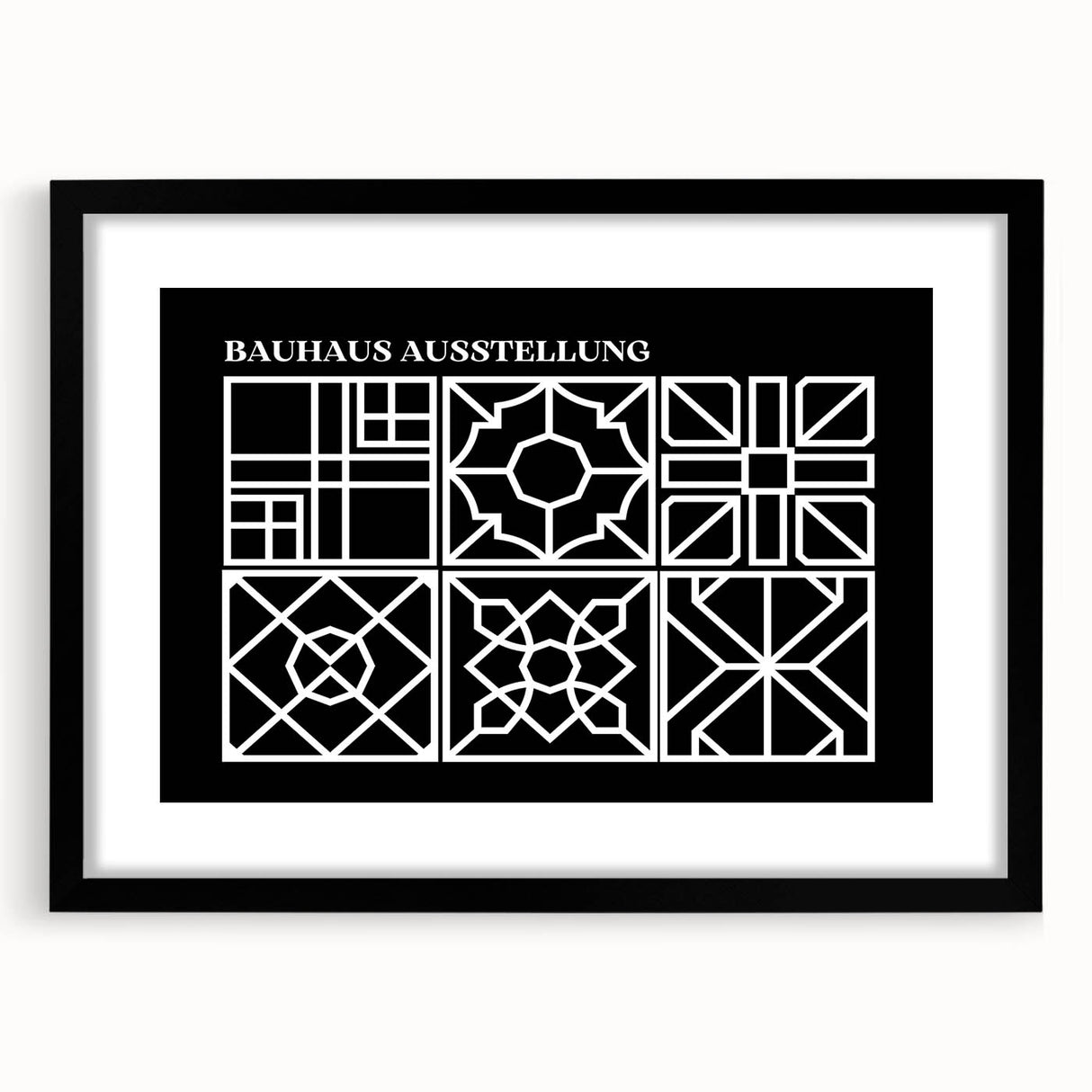 Bohemian Wall Art | Intricate Black & White Geometric Boho Canvas Print