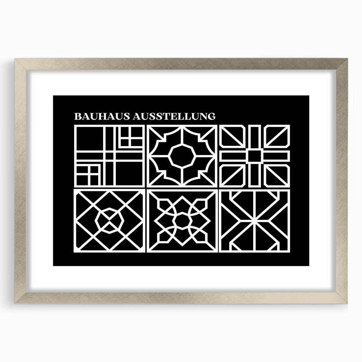 Bohemian Wall Art | Intricate Black & White Geometric Boho Canvas Print