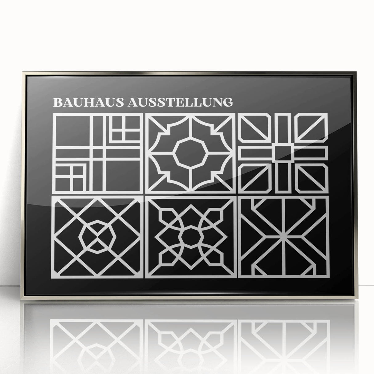 Bohemian Wall Art | Intricate Black & White Geometric Boho Canvas Print