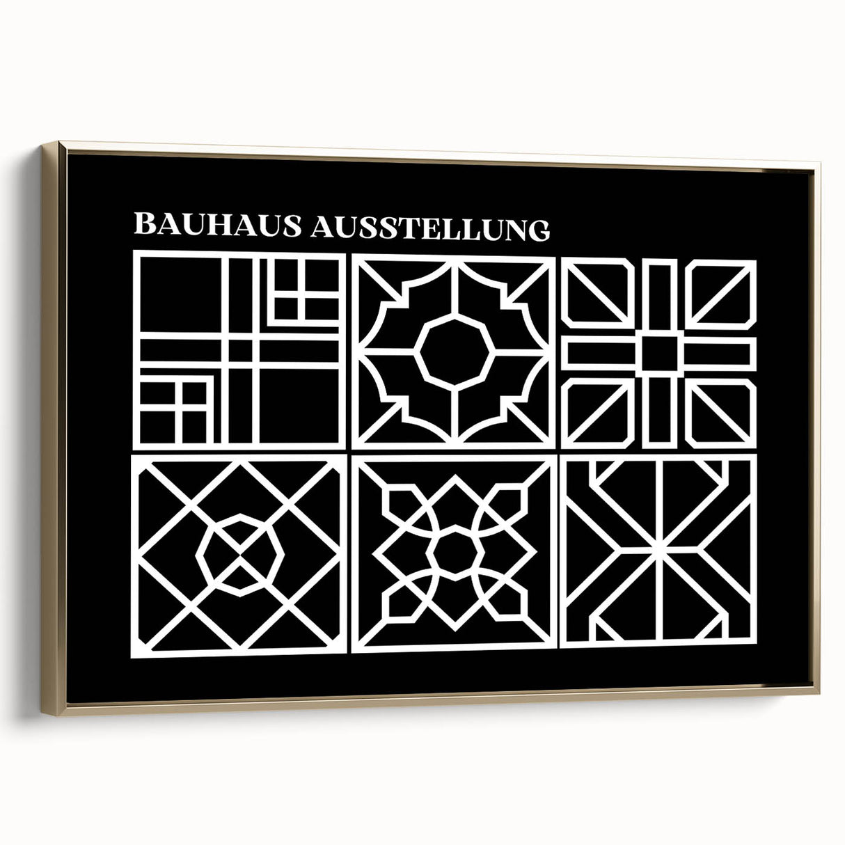 Bohemian Wall Art | Intricate Black & White Geometric Boho Canvas Print