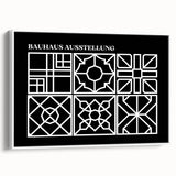 Bohemian Wall Art | Intricate Black & White Geometric Boho Canvas Print