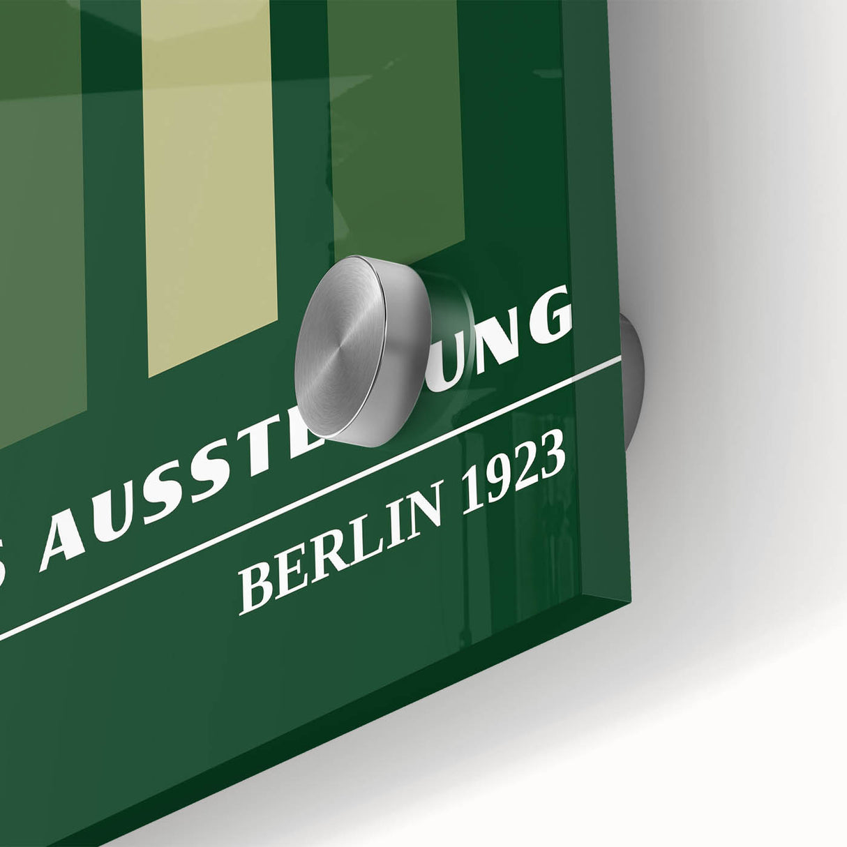 Bohemian Wall Art | Bauhaus Green Overlapping Arch Canvas | Eclectic Print