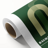 Bohemian Wall Art | Bauhaus Green Overlapping Arch Canvas | Eclectic Print