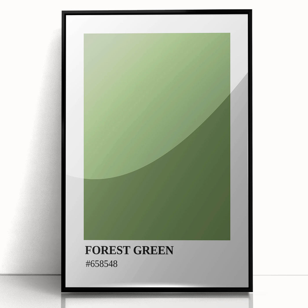 Bohemian Wall Art | Forest Green Minimalist Print | Boho Decor Canvas