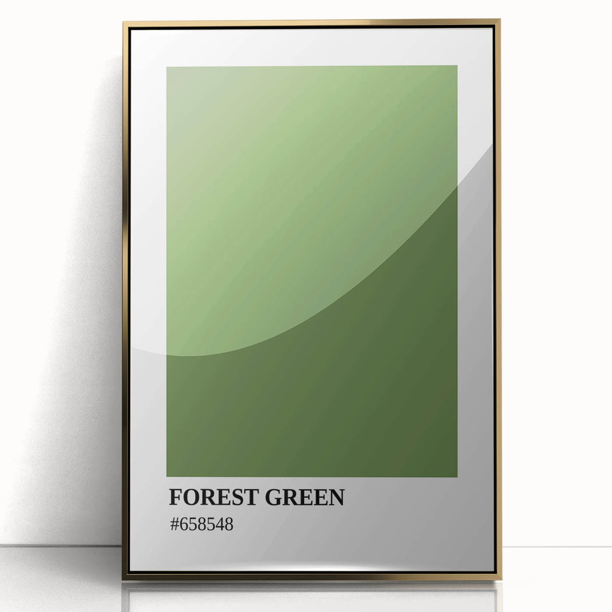 Bohemian Wall Art | Forest Green Minimalist Print | Boho Decor Canvas