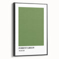 Bohemian Wall Art | Forest Green Minimalist Print | Boho Decor Canvas