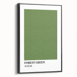 Bohemian Wall Art | Forest Green Minimalist Print | Boho Decor Canvas
