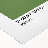 Bohemian Wall Art | Forest Green Minimalist Print | Boho Decor Canvas