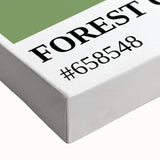 Bohemian Wall Art | Forest Green Minimalist Print | Boho Decor Canvas